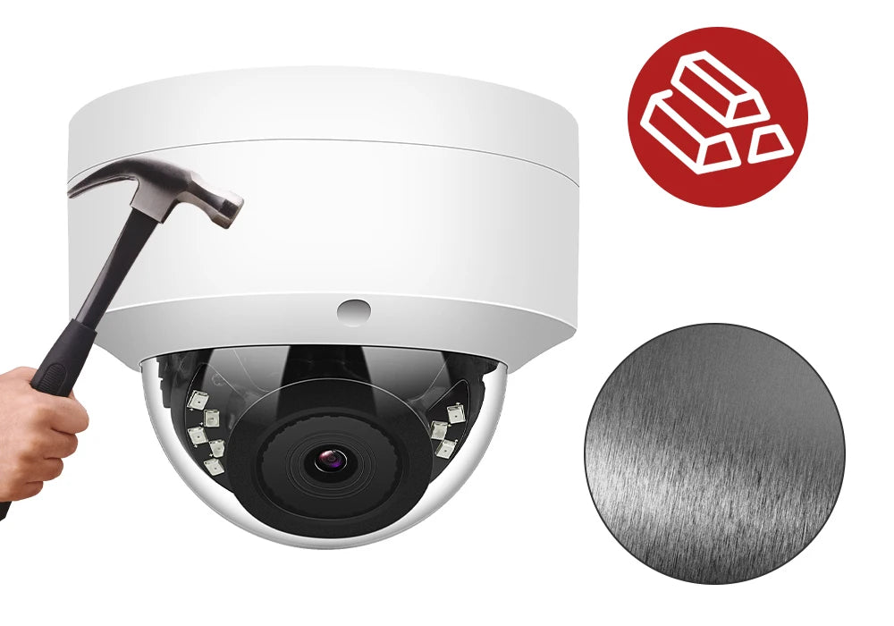 5MP IP Camera Outdoor POE Dome Security Protection Built-in Microphone