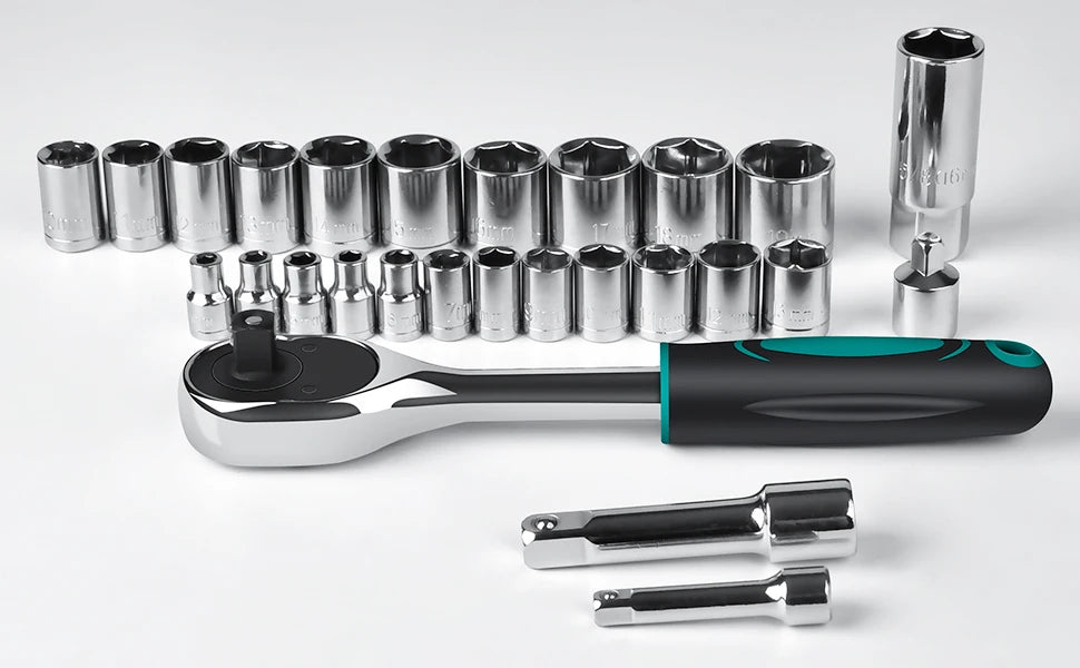 198-Piece Hand-Tool, Ratchet-Socket, Screwdriver, Home, Car, Repair Tool-Set