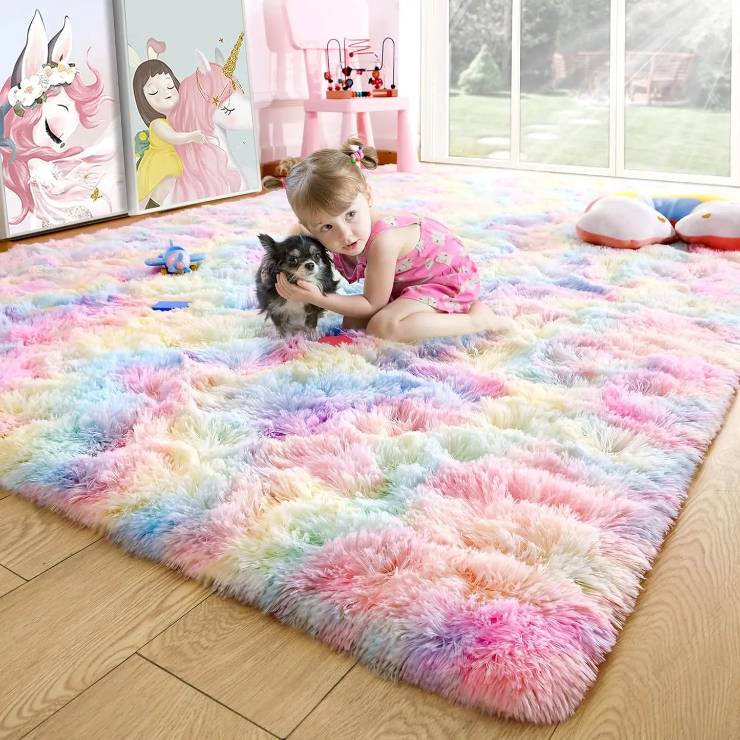 Soft Fluffy Non-slip Rugs for Bedroom, Living Room