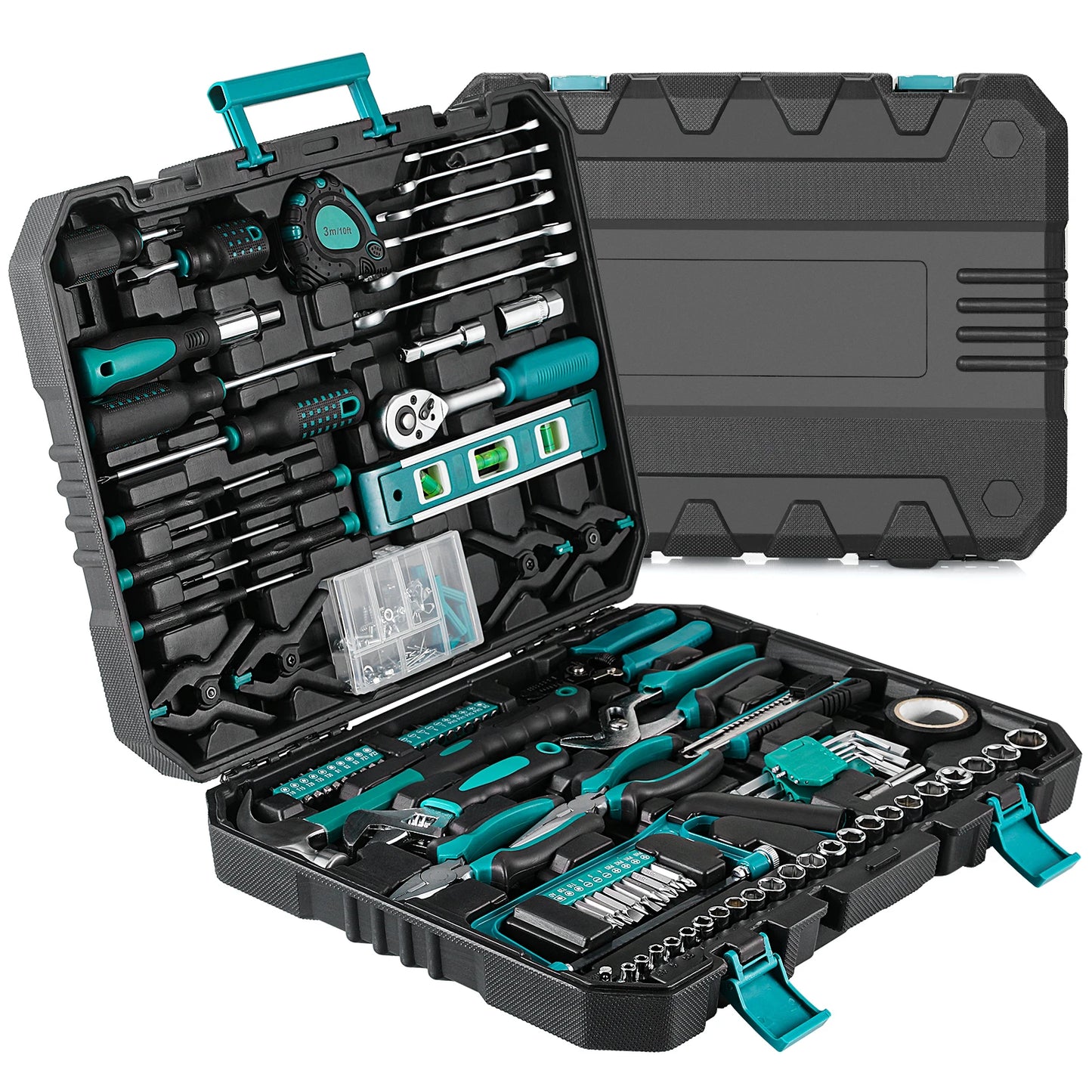 198-Piece Hand-Tool, Ratchet-Socket, Screwdriver, Home, Car, Repair Tool-Set