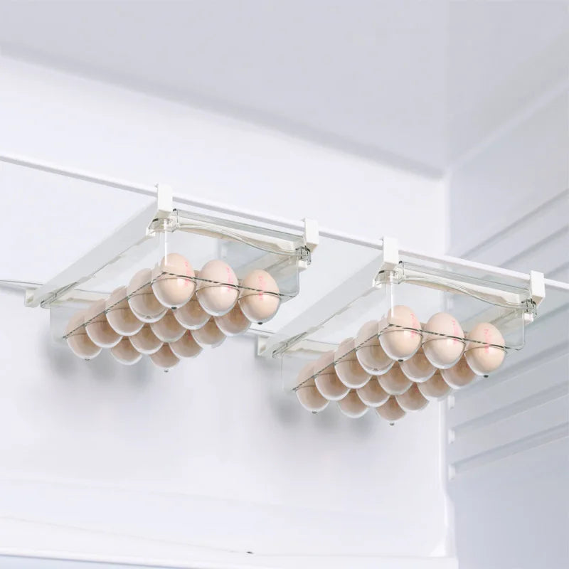 Fridge Organizer Fruit Egg Storage Under-shelf Drawer