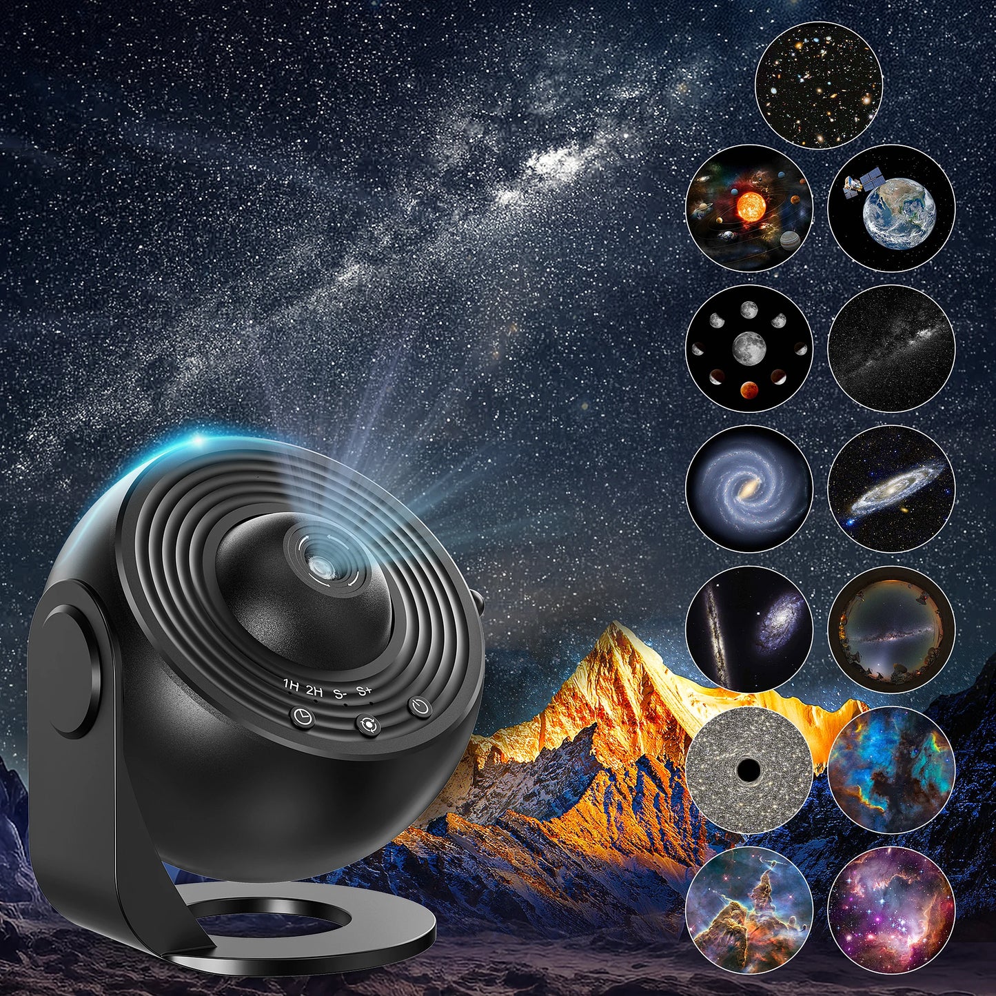 Galaxy, Planetarium Star Projector, Realistic Starry Night Sky