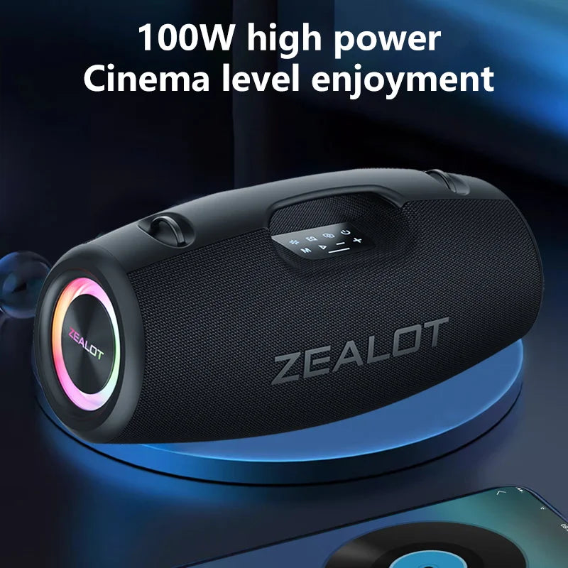 100W Wireless Outdoor Portable Speakers, Dual-Pairing, 24000mAh 100W Wireless Outdoor Portable Speakers, Dual-Pairing, 24000mAh