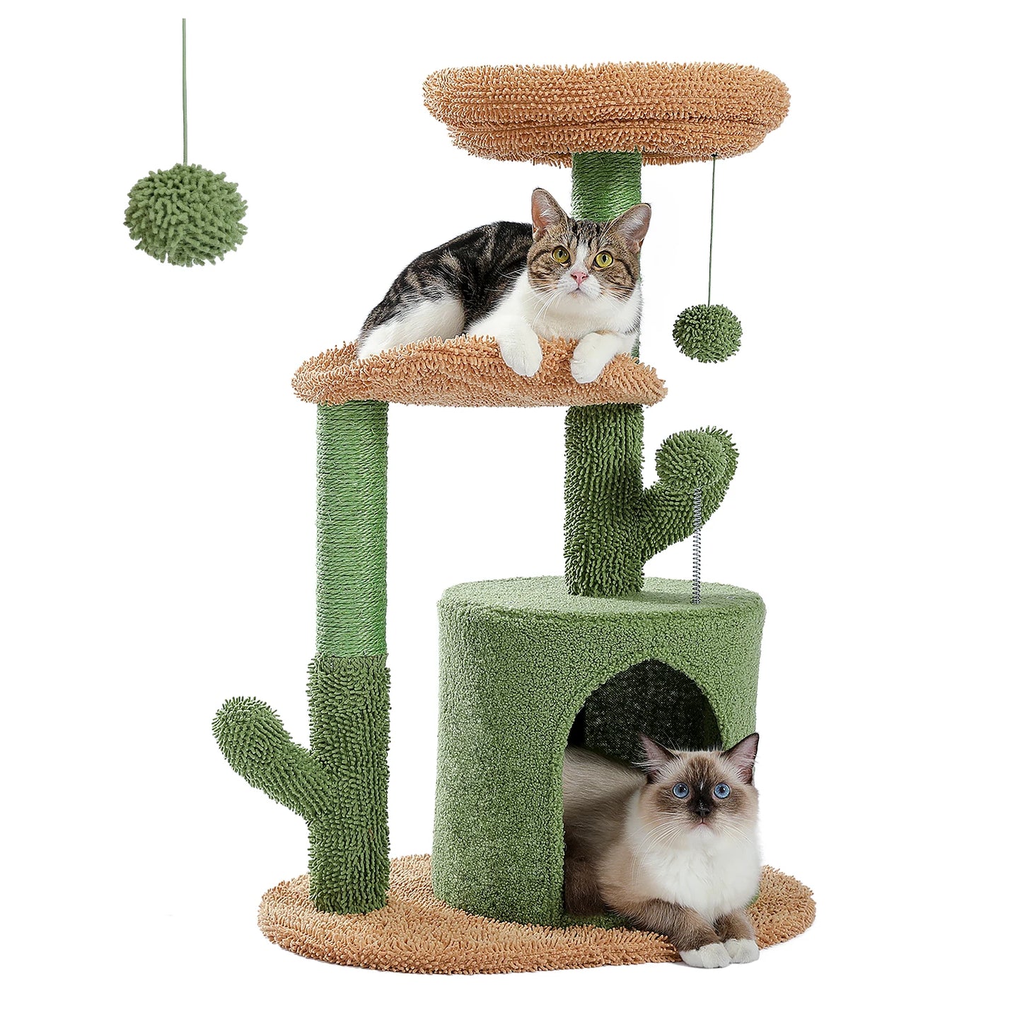 Festive Cat Scratching Post/Tower, Sisal Rope Cat Climbing Frame