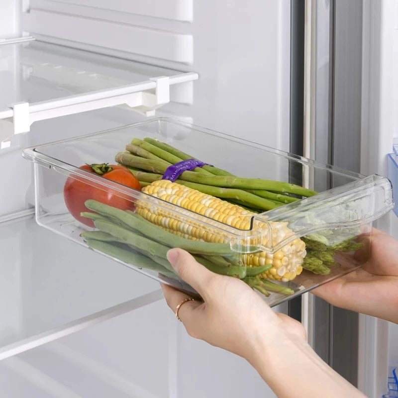 Fridge Organizer Fruit Egg Storage Under-shelf Drawer