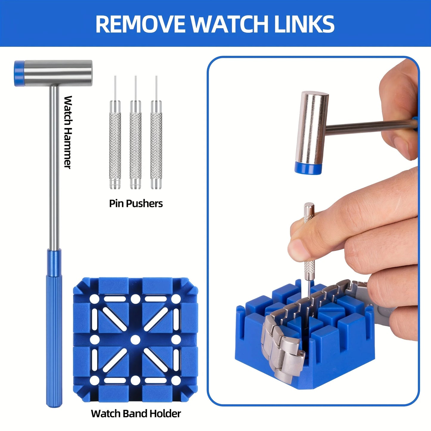 Professional Watch Repair Tool Kit, 224pcs, Professional Spring Bar