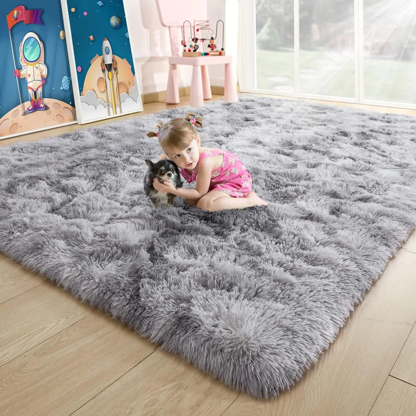 Soft Fluffy Non-slip Rugs for Bedroom, Living Room