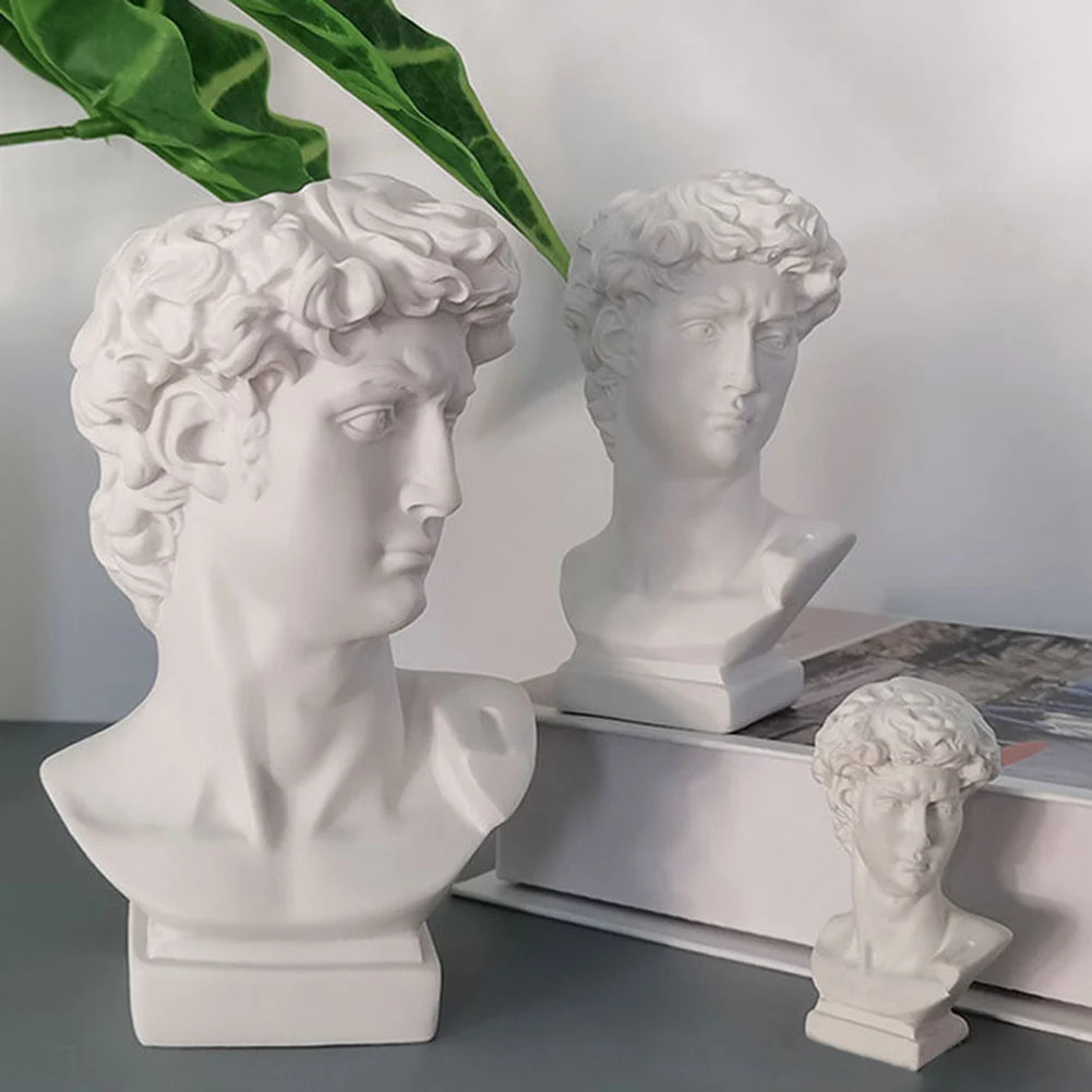 Mini Greek Mythology Figurine Head Portraits Bust Statue