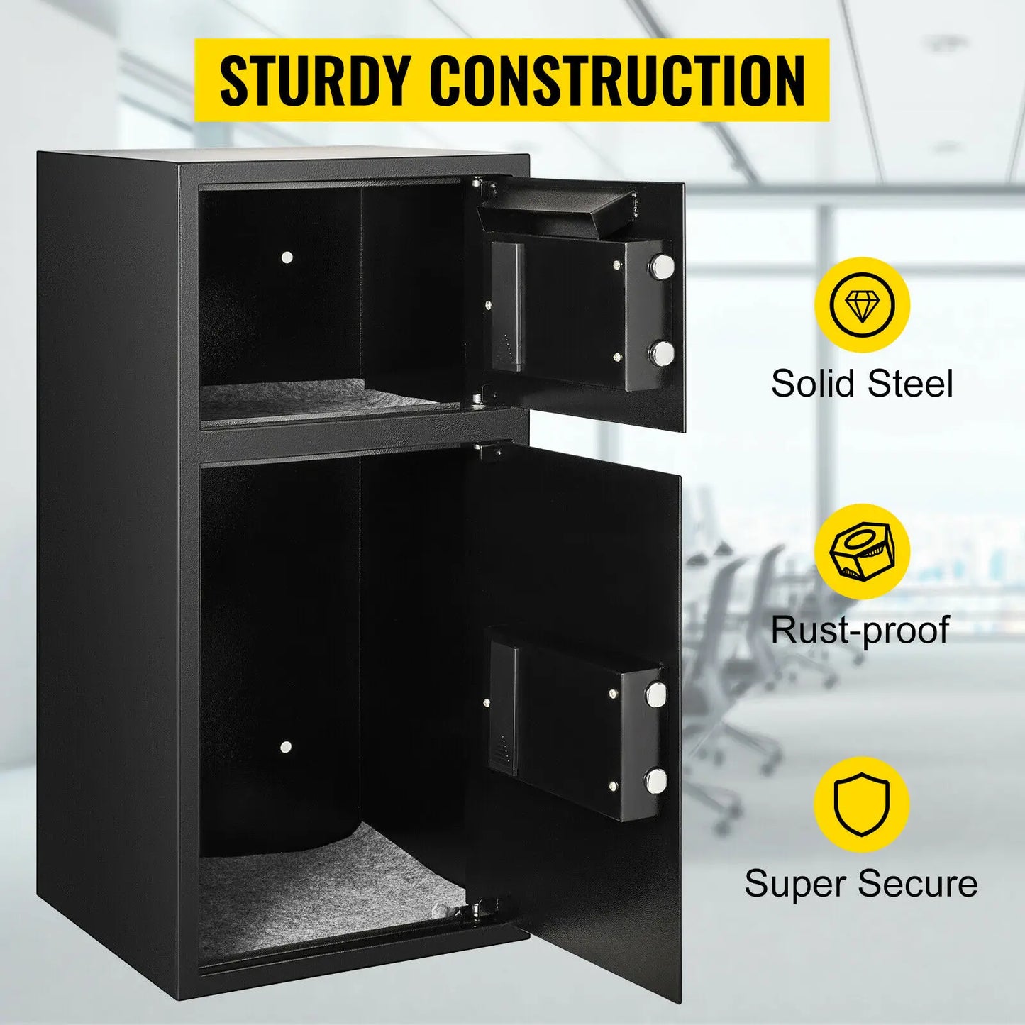 Security Home Steel Safe, Digital Lock, Double Door