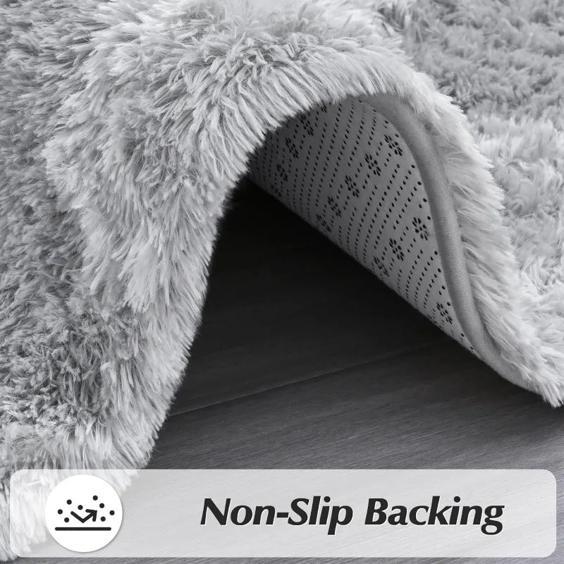 Shag Large Area Rug Modern Super-Soft Bedroom Carpet