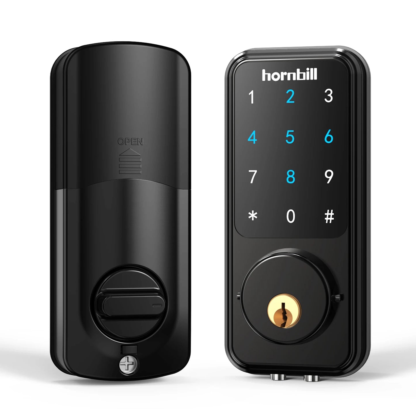 Smart Deadbolt Keyless-Entry Lock Digital-Keypad Bluetooth Security