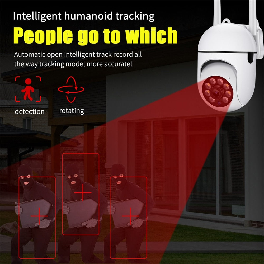 Outdoor 5MP Surveillance Camera IP Wifi Camera Waterproof - Homespectrums