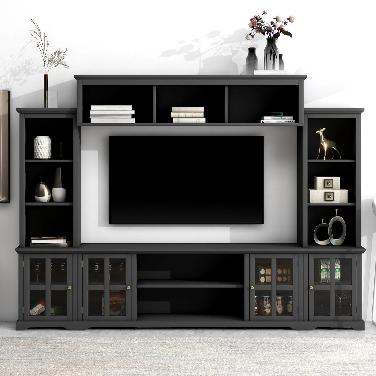 Minimalism Entertainment Wall Unit for TVs Up to 70"