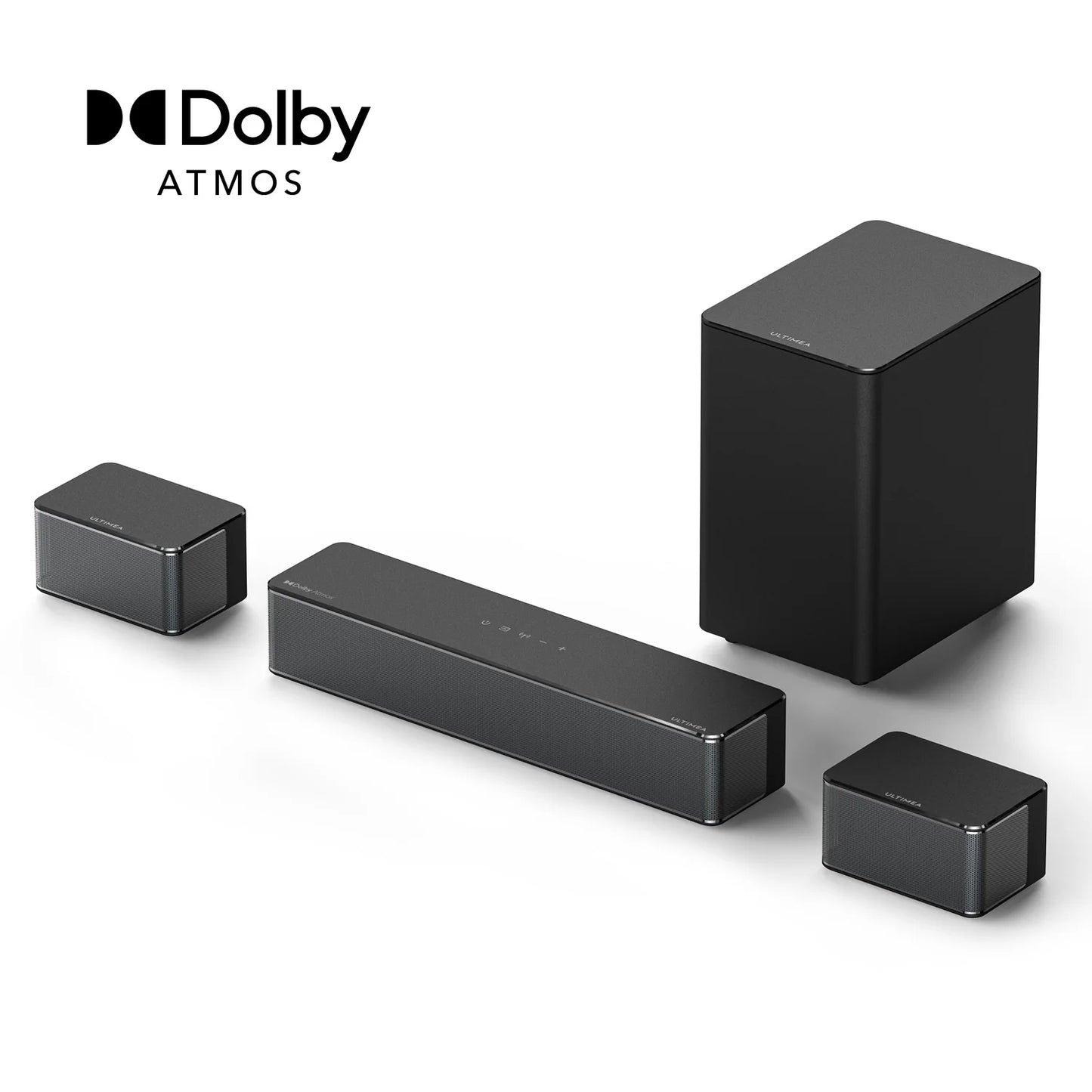 5.1-Soundbar, Dolby-Atmos, 3D-Surround, Wireless Subwoofer, Home Theater