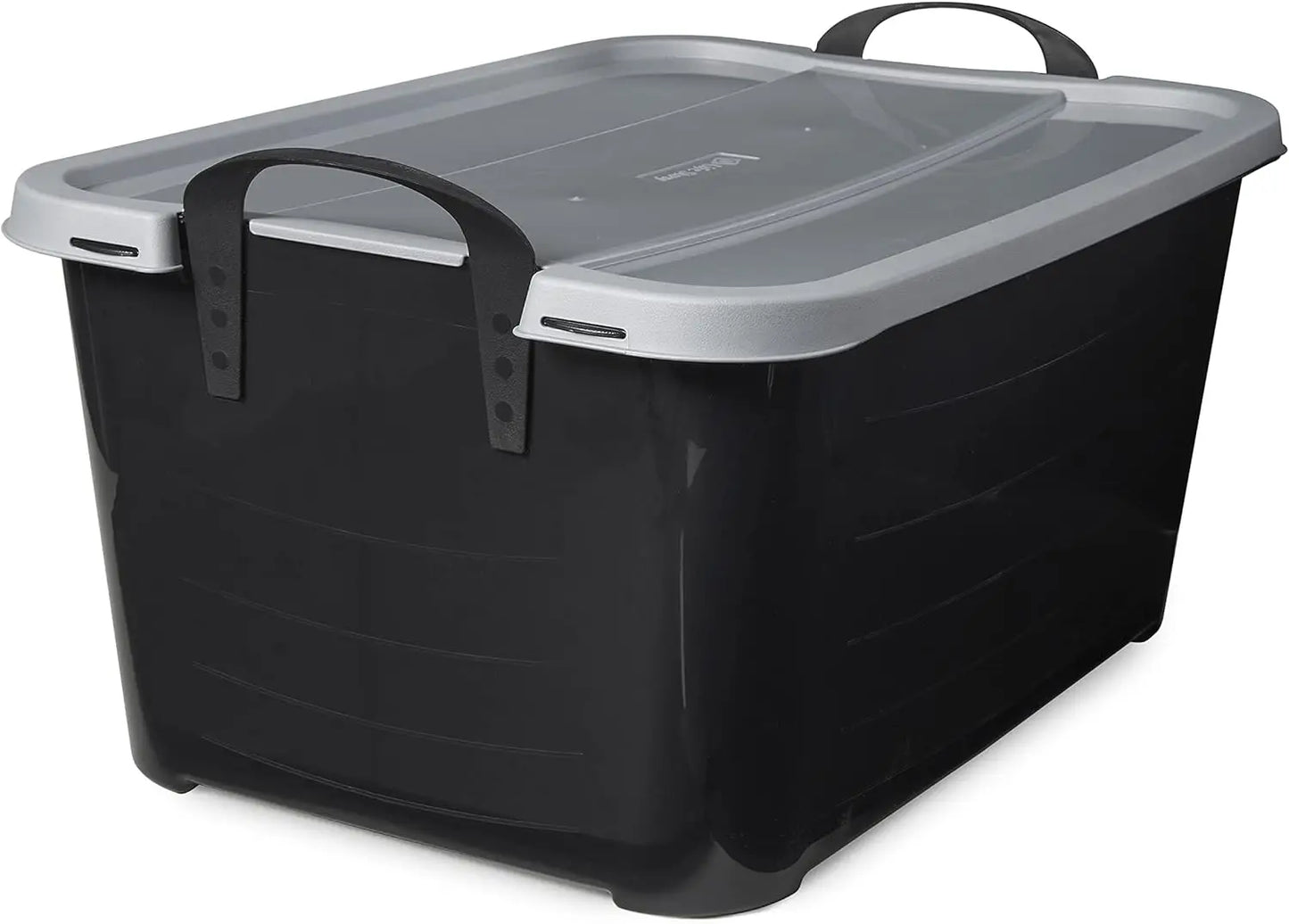 Multi-purpose 55-quart Stackable Storage Container with Secure Lids