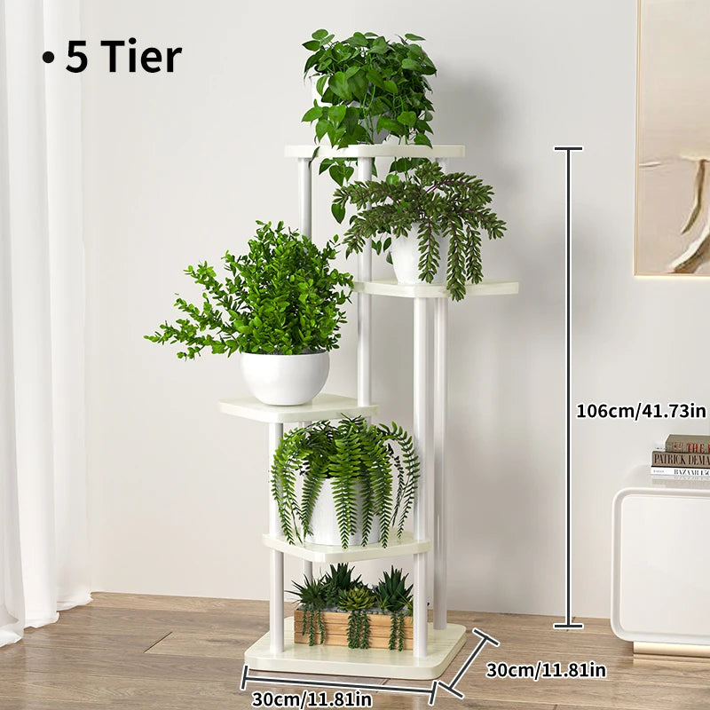 Iron Plant Organizer for Living Room, Balcony, Sunny Area