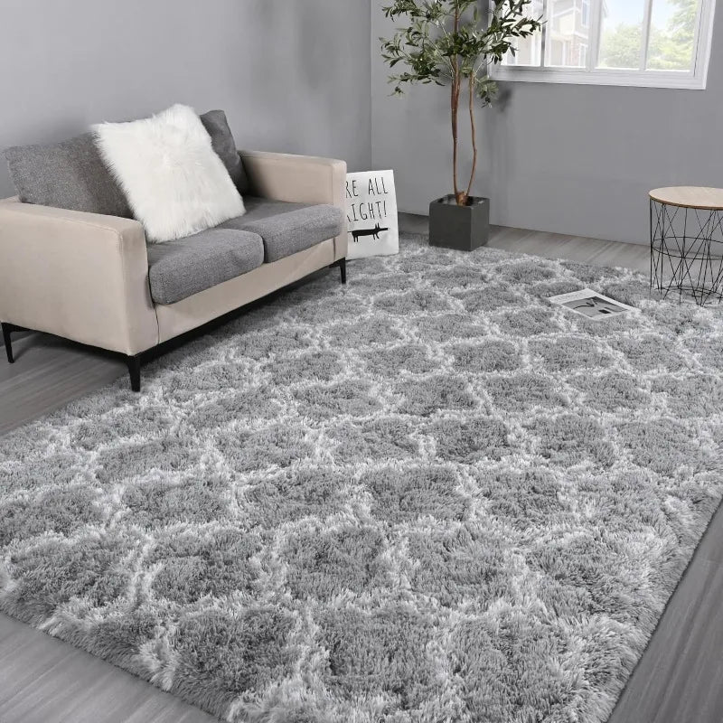 Shag Large Area Rug Modern Super-Soft Bedroom Carpet