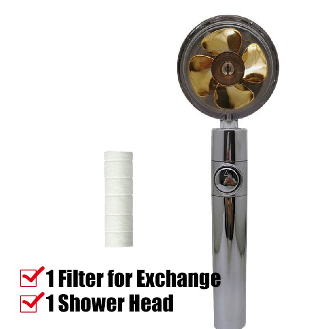 New Turbo Propeller Water Saving High Pressure Showerhead - Homespectrums