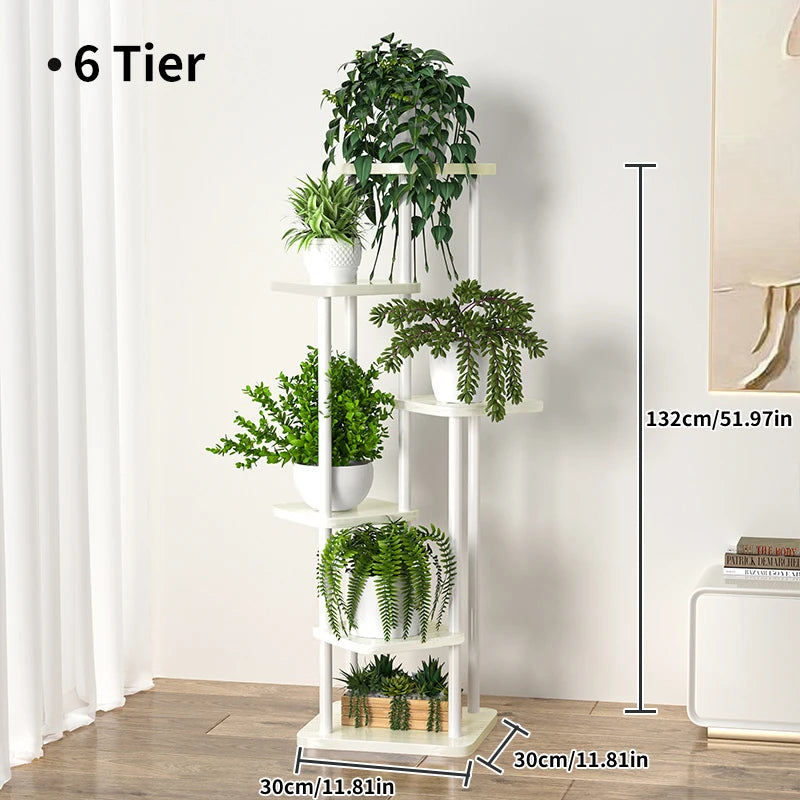 Iron Plant Organizer for Living Room, Balcony, Sunny Area