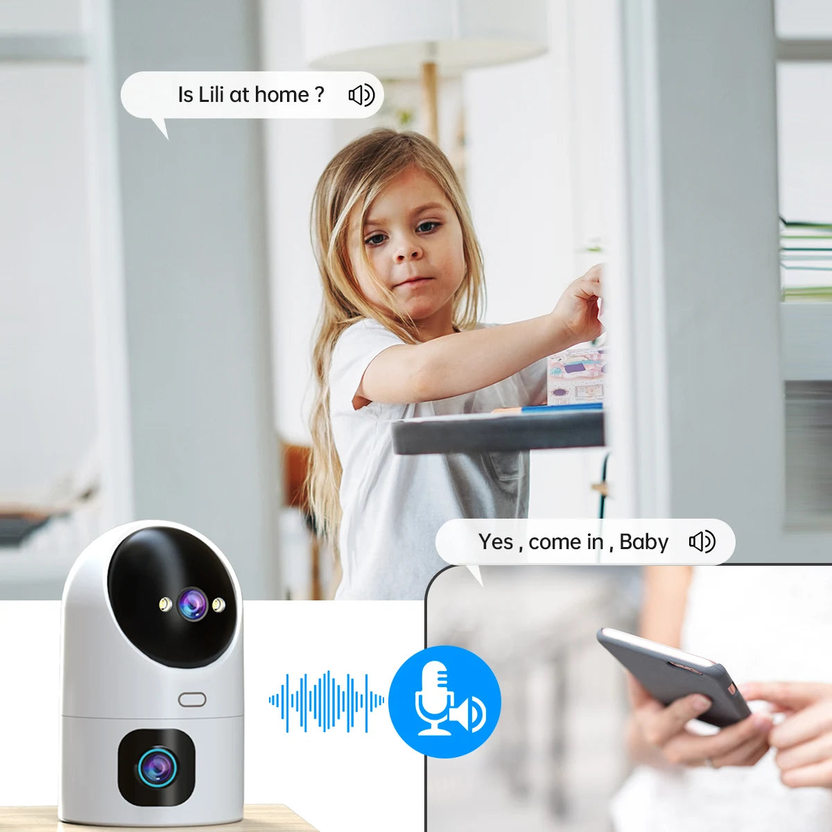 Home Baby Monitor Auto Tracking Video Surveillance Camera