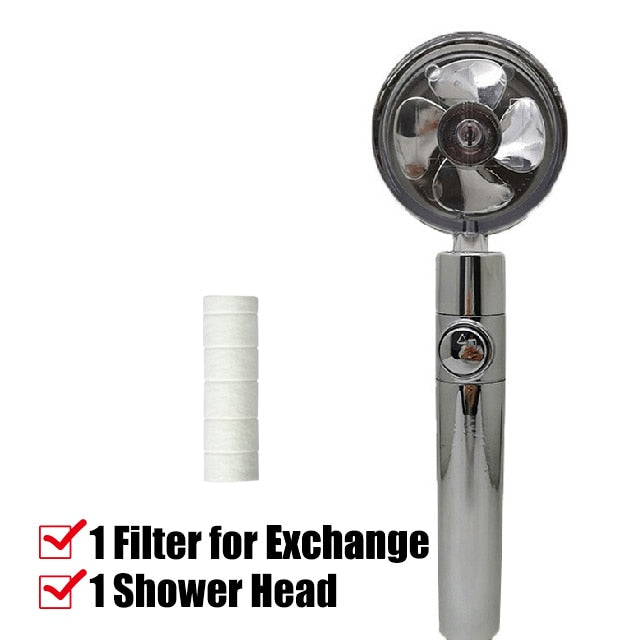 New Turbo Propeller Water Saving High Pressure Showerhead - Homespectrums