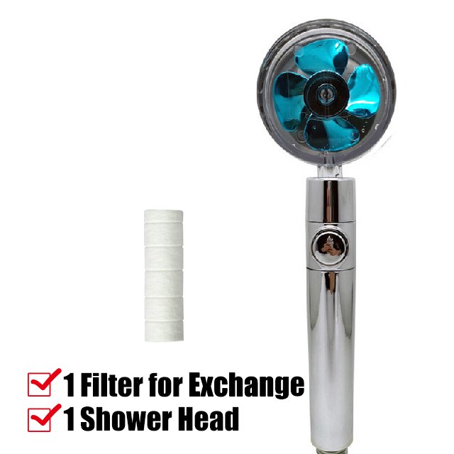 New Turbo Propeller Water Saving High Pressure Showerhead - Homespectrums