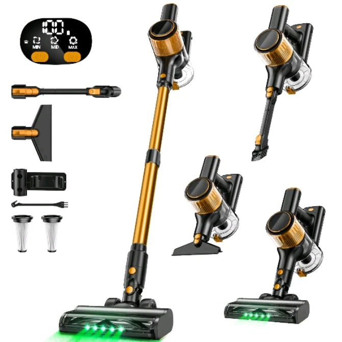 Cordless Stick Vacuum Cleaner, 350W 30KPa, 40mins runtime,