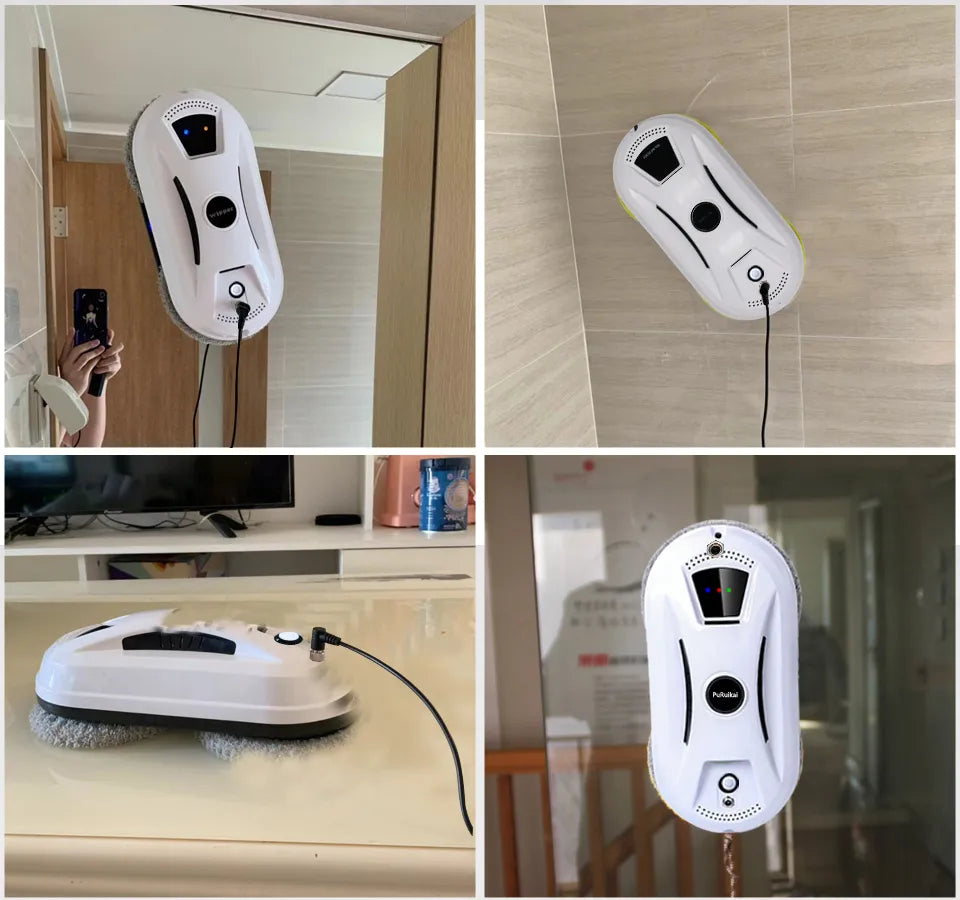 Ultra thin Robot vacuum window cleaning robot