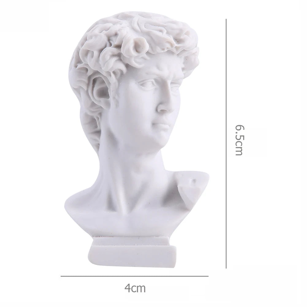 Mini Greek Mythology Figurine Head Portraits Bust Statue