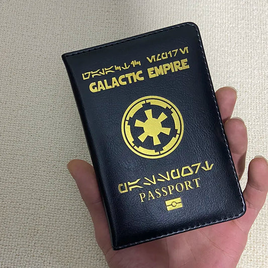 Galactic Empire Passport Cover Black Travel Wallet Document