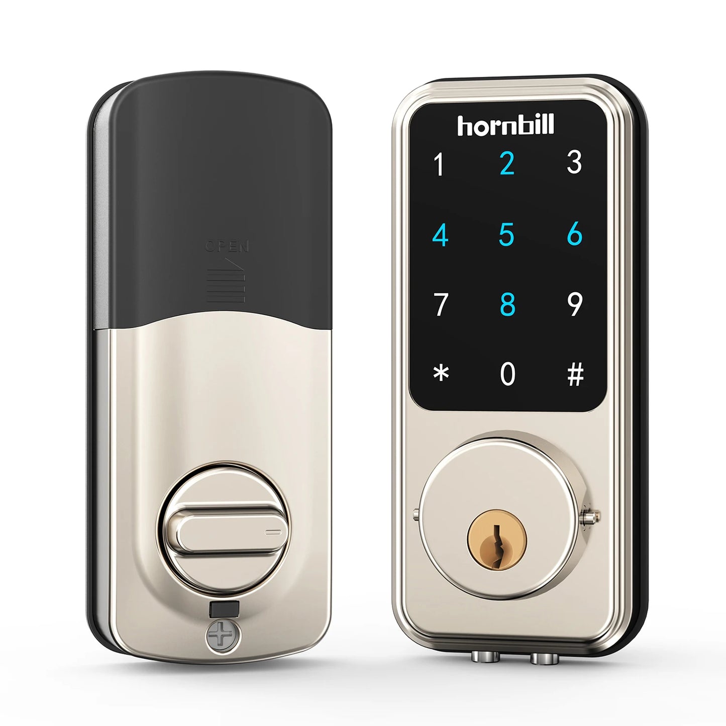 Smart Deadbolt Keyless-Entry Lock Digital-Keypad Bluetooth Security