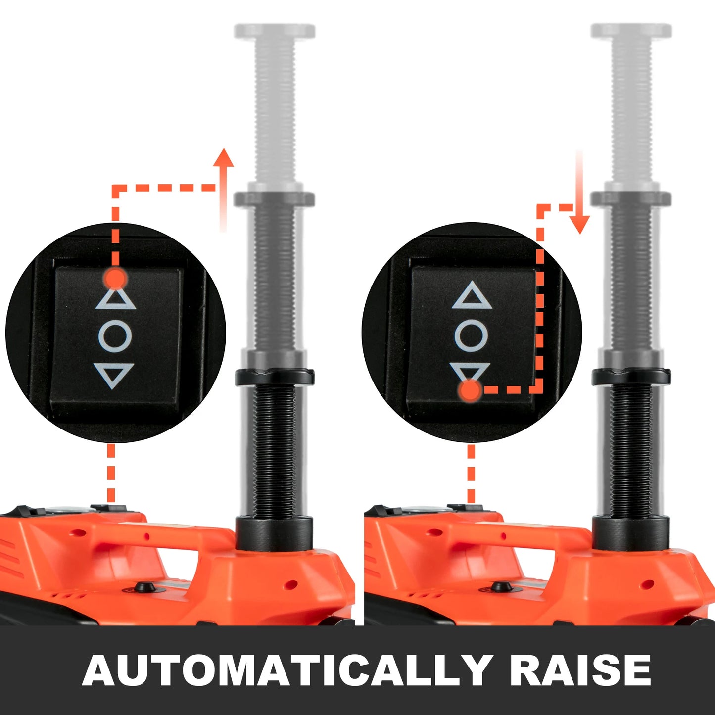 12V Car Electric-Hydraulic Jack/Inflator LED Light