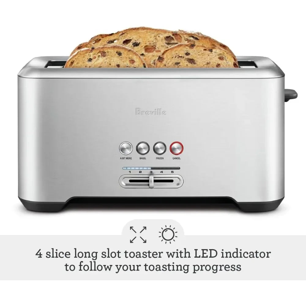 4-Slice Toaster, Brushed Stainless Steel