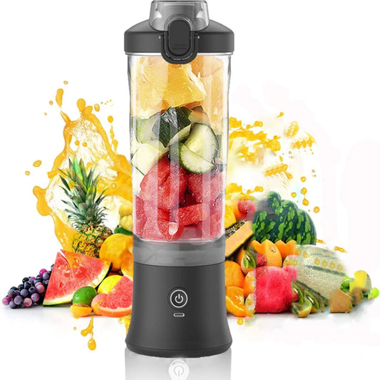 Portable Blender 600ML Electric Juicer Fruit Mixers USB Rechargeable