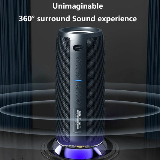 40W Wireless Outdoor Waterproof Portable Subwoofer Speaker, Dual Pairing