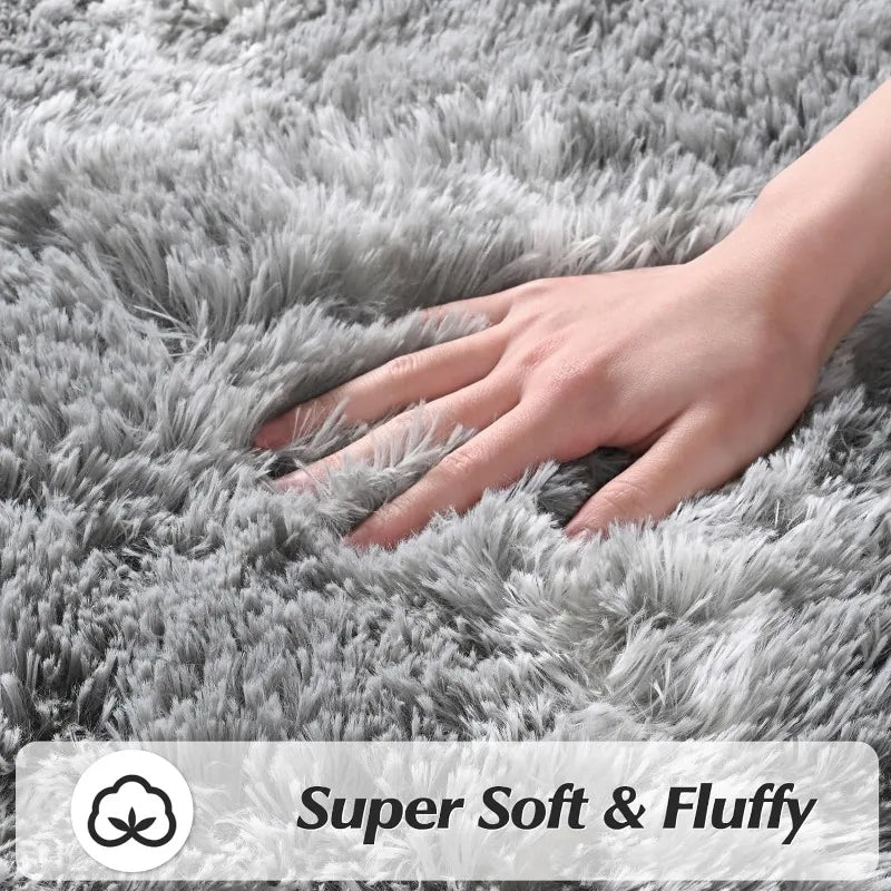 Shag Large Area Rug Modern Super-Soft Bedroom Carpet