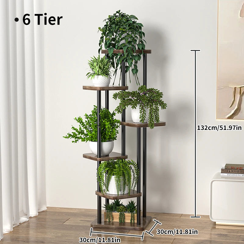 Iron Plant Organizer for Living Room, Balcony, Sunny Area