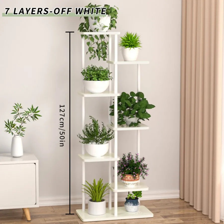 Iron Plant Organizer for Living Room, Balcony, Sunny Area