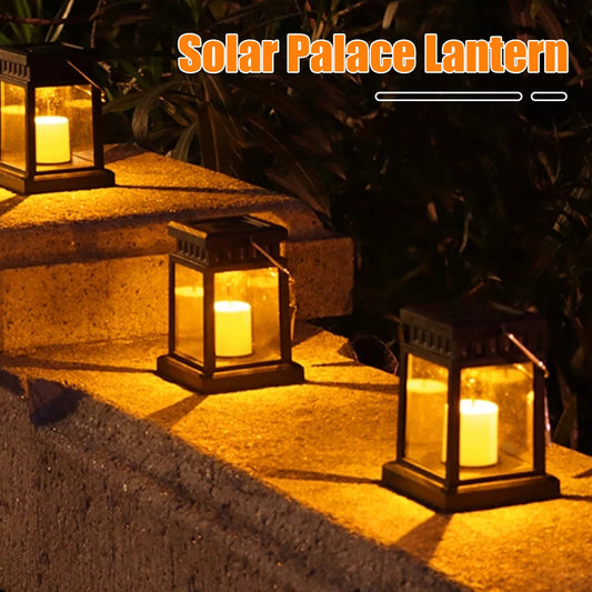 Outdoor Waterproof Solar LED Garden Candle Lantern - Homespectrums